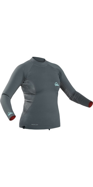 2026 Palm Womens NeoFlex Neoprene Long Sleeve Top 12796 - Jet Grey